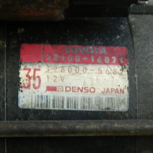 REFURBISHED Toyota Starter Motor Assembly 12v For 4AGE Engine Partnum: 28100-16071 Nippon Denso Japan Surplus