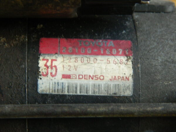 REFURBISHED Toyota Starter Motor Assembly 12v For 4AGE Engine Partnum: 28100-16071 Nippon Denso Japan Surplus