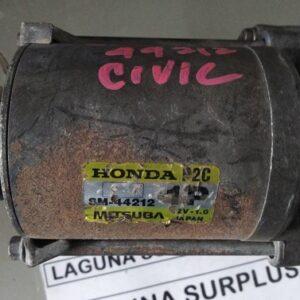 REFURBISHED Honda Civic Reduction Type Starter Motor for D15b D16b Engine Partnum: SM44212  Made by Mitsuba