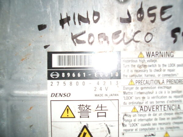 REFURBISHED Kobelco Excavator SK210-10, SK200-8, SK210DLC-8, etc HINO J05E J08E Engine Partnum: 89661-E0010